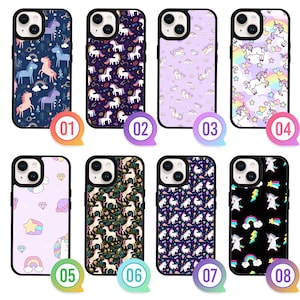 Cute Cat Unicorn  iPhone 15 14 13 12 11 Pro Max Samsung S24 S23 S22 Ultra Plus Z Flip Fold 6 5 4 A55 A35 Google Pixel 8 7 6 Pro 7A Case
