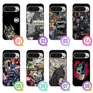 Comics Hero Bat Google Pixel 9 8 7 6 6A 7A 8A Pro Fold XL Motorola Moto G Stylus Edge Power Razr Plus + 5G 2024 2025 Case
