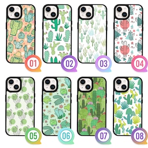 Cute Cactus iPhone 15 14 13 12 11 Pro Max Plus Samsung S24 S23 S22 Ultra Plus Z Flip Fold 6 5 4 A15 A35 Google Pixel 8 7 6 Pro 8A 7A Case
