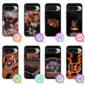Tiger Football Logo Google Pixel 9 9A 8 7 6 6A 7A 8A Pro Fold XL Motorola Moto G Stylus Edge Power Razr Plus + 5G 2024 2025 Case