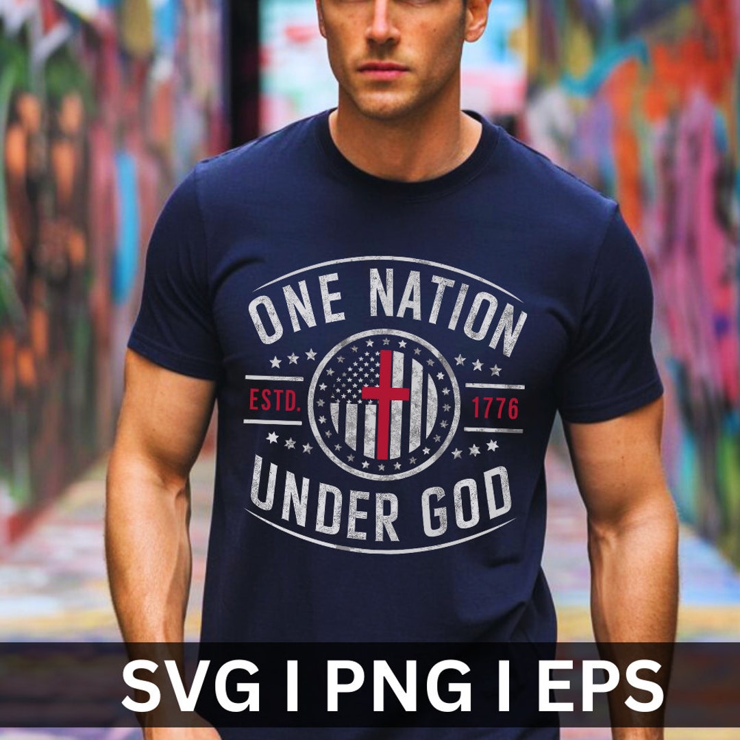 Christian fourth of july png one nation under god svg christian