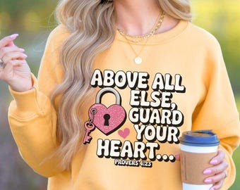 Guard Your Heart Proverbs 4:23 SVG PNG EPS | Christian Girls Design