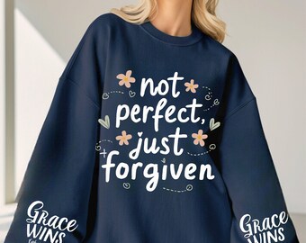 Not Perfect Just Forgiven SVG PNG EPS Bundle | Grace Wins Ephesians 2:8