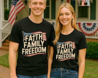 Christian patriotique SVG – Foi, liberté de la famille, conception du 4 juillet