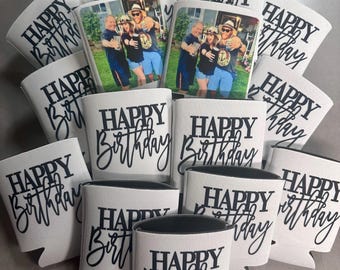 Personalized Photo Can Coolers: Custom Event & Party Favors