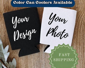 Personalized Photo Custom Can Coolers, Photo Can Cooler, Bulk Can Coolers, Custom Design, Event Can Coolers, Custom Logo Can Coolers