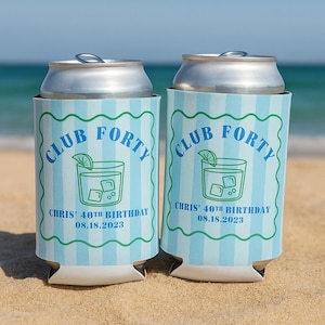 Personalized Photo Can Coolers: Custom Design Event Favors