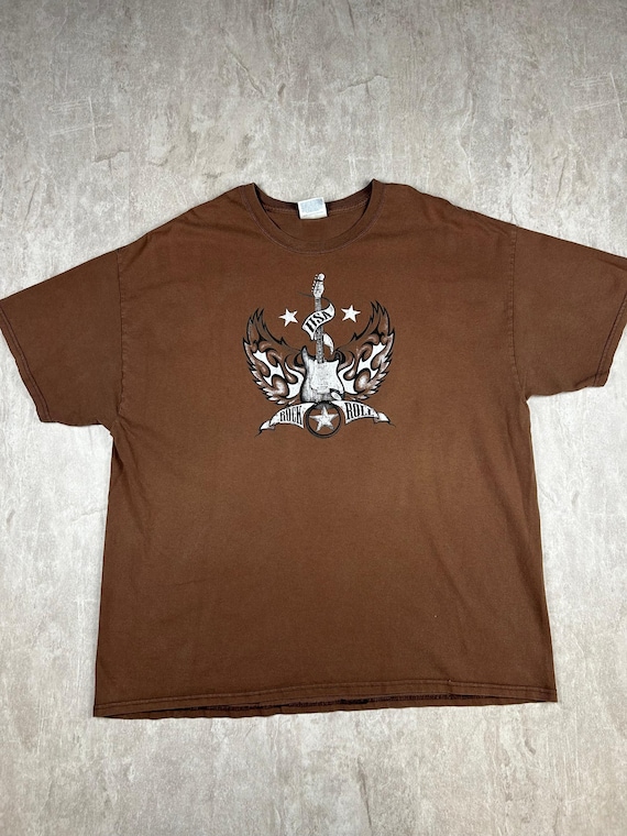 hanes men's hanes brown t shirt