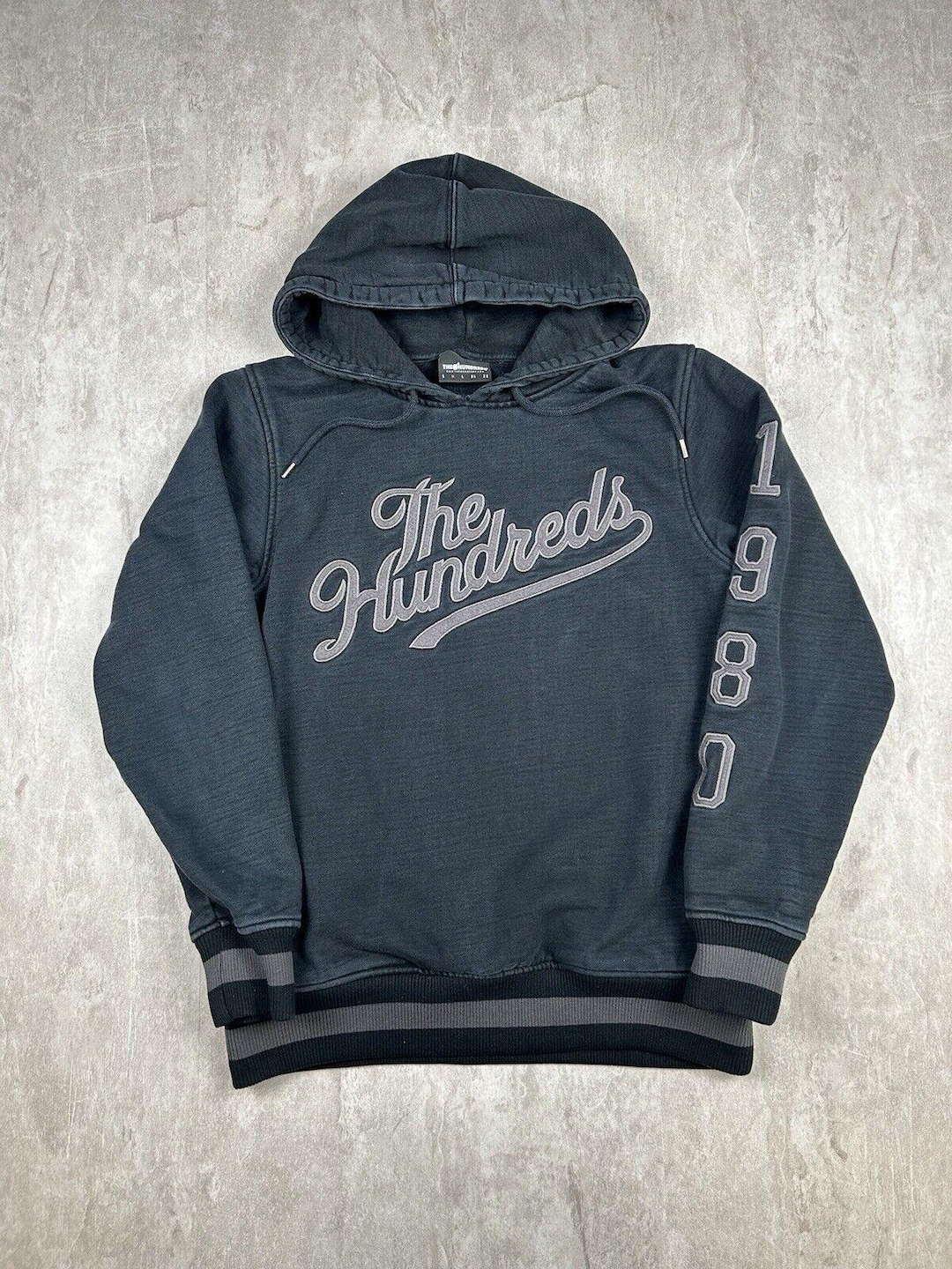 Vintage the Hundreds Bomb Black Hoodie Y2K Skater Heavyweight