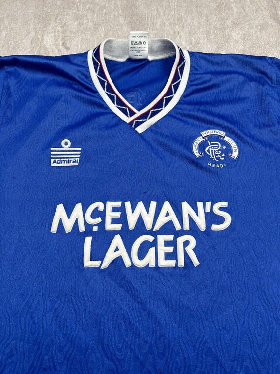 アドミラル グラスゴー・レンジャーズ ユニフォーム 90/92 ホームモデル Vintage Rangers Jersey Home Football Shirt 90-92 Admiral Polyester