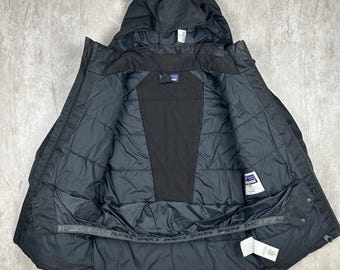 Black Patagonia H2NO Winter Hooded Ski Snowboard Jacket Youth Size