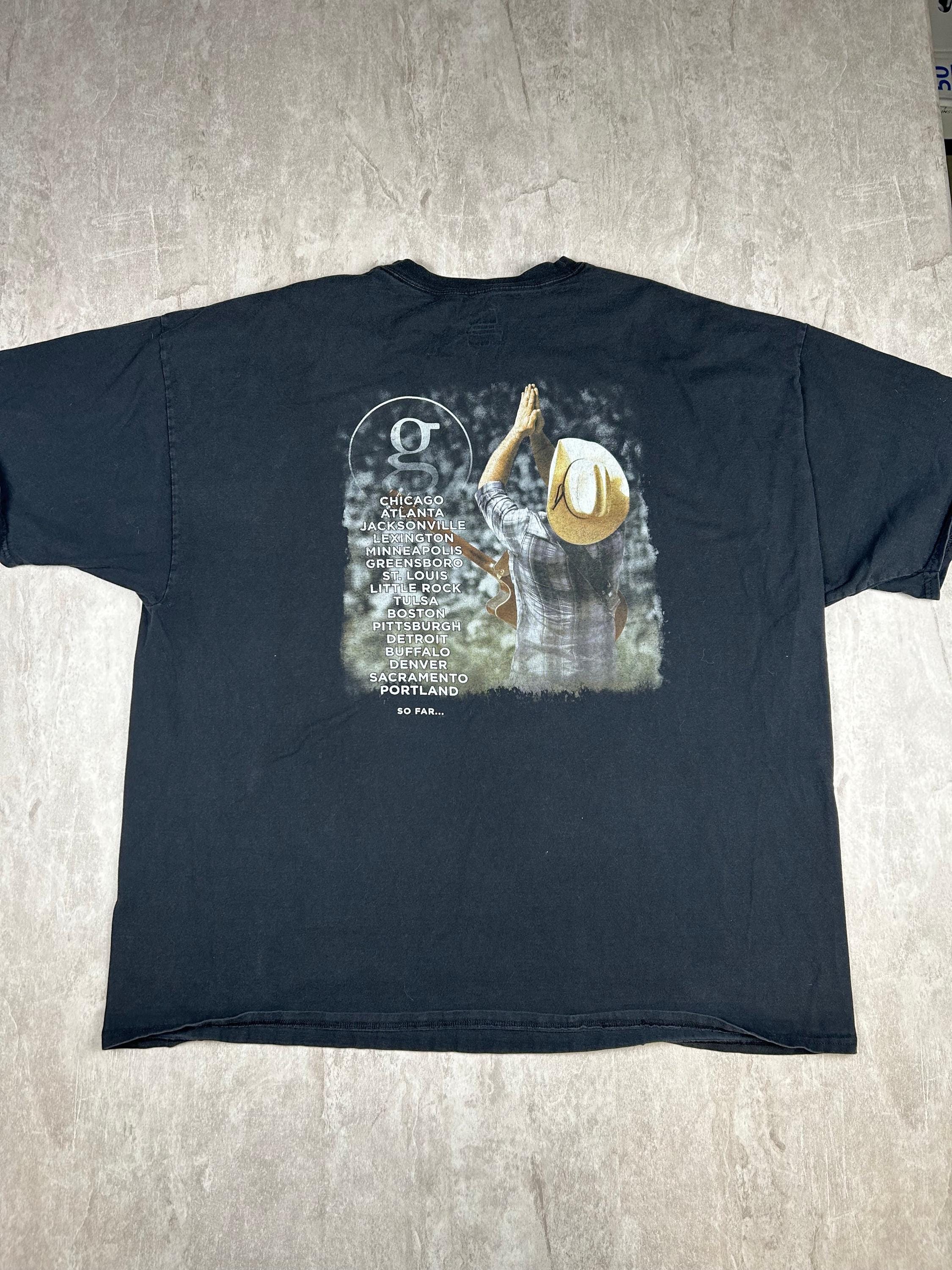 Vtg Garth Brooks T-shirt World Tour 2014-2015 Country Double Side
