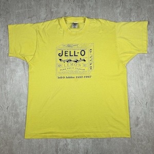 Maglietta vintage anni '90 JELL-O Box Gelatin Dessert Le Roy New York da uomo, taglia XL