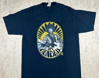 Vtg Authentic Hendrix Jimi Hendrix Black T-Shirt Alstyle Men’s Size M