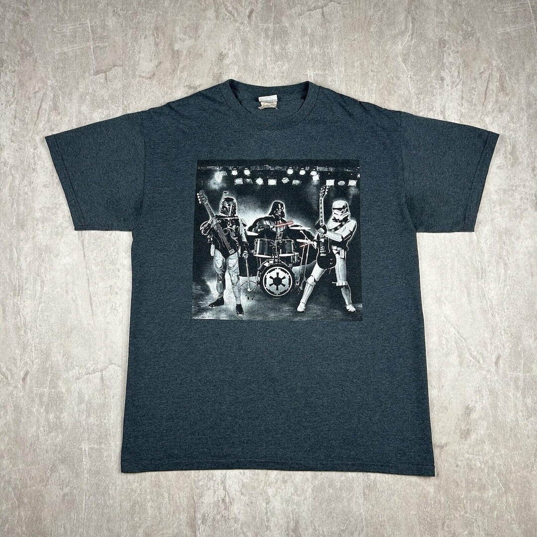 Star Wars Darth Vader Rock Band T shirt Funny Music Boba Men s Size M star-wars-darth-vader-rock-band-t-shirt-funny-music-boba-men-s-size-m