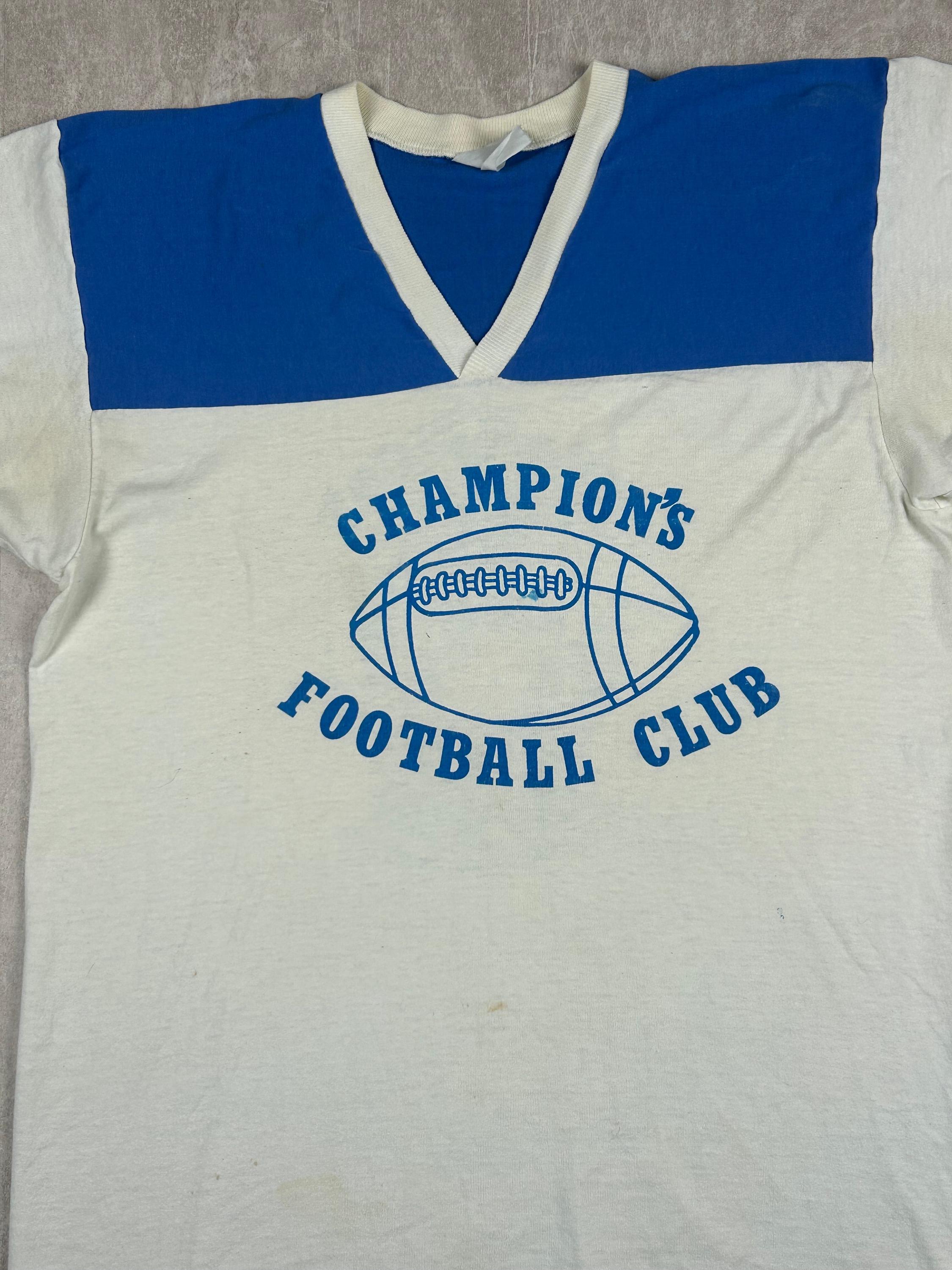 champion 　vintage football t-shirt Vintage 60s Champion Sportswear Dark Green Raglan Football