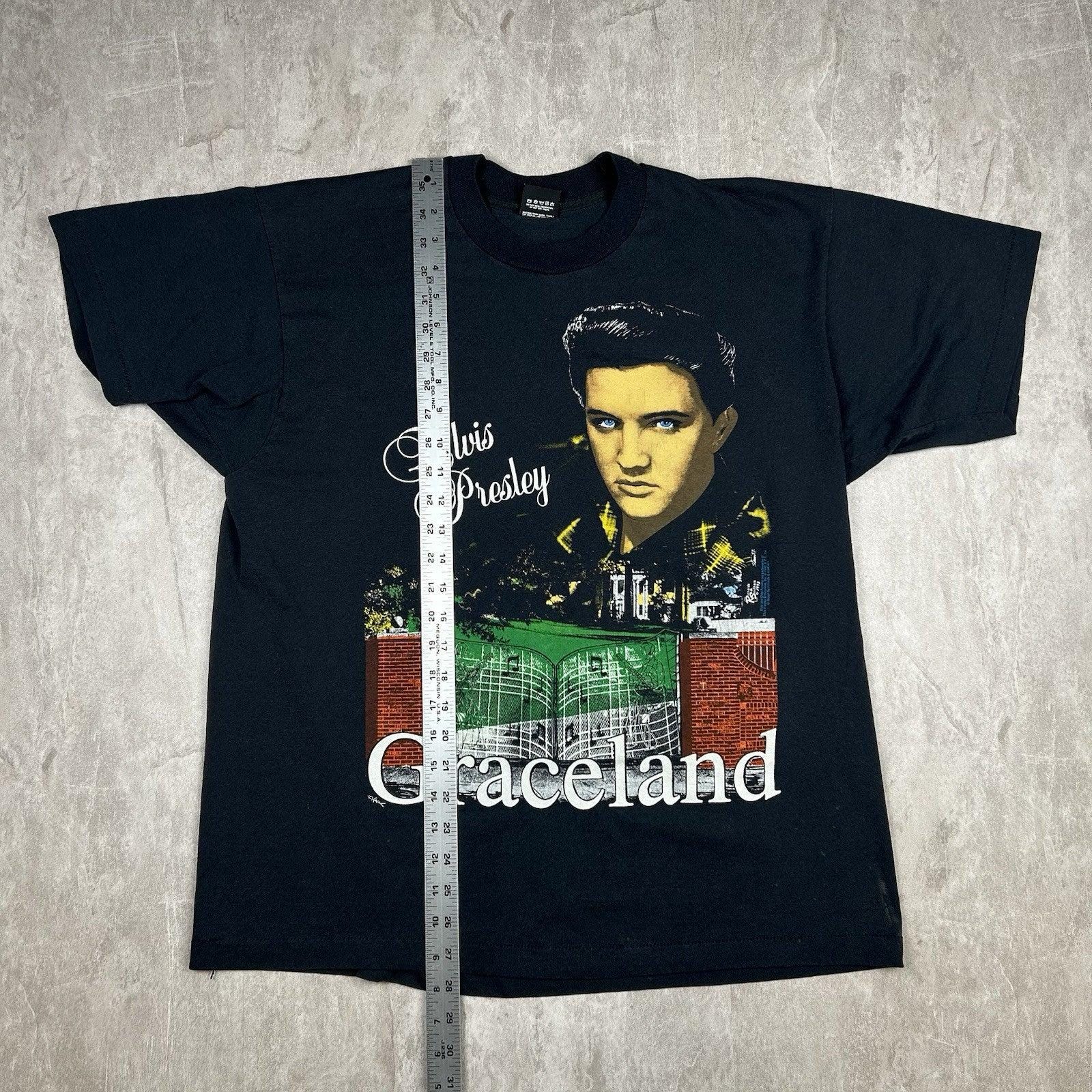 Vintage 90s Elvis Presley Graceland T-shirt USA Made Men's Size XL