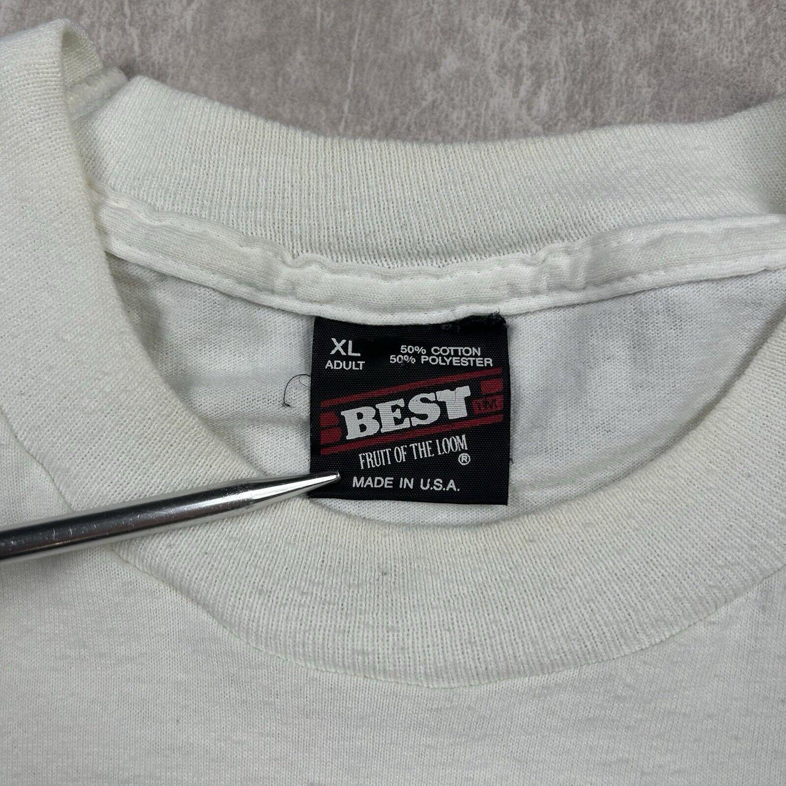 Vintage 90s Frog Baseball Beavis and Butt-head White T-shirt MTV