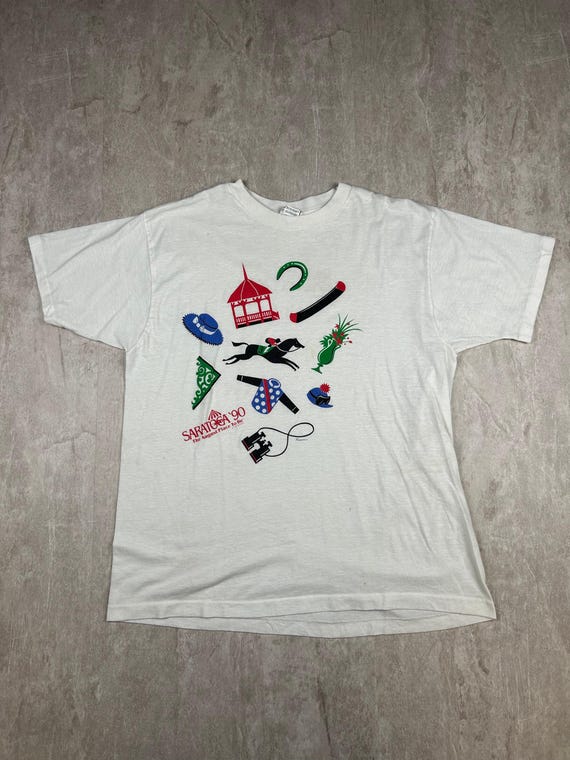 Vintage 1990 Saratoga, CA The August Place To Be NYRA Anvil Men’s Size L