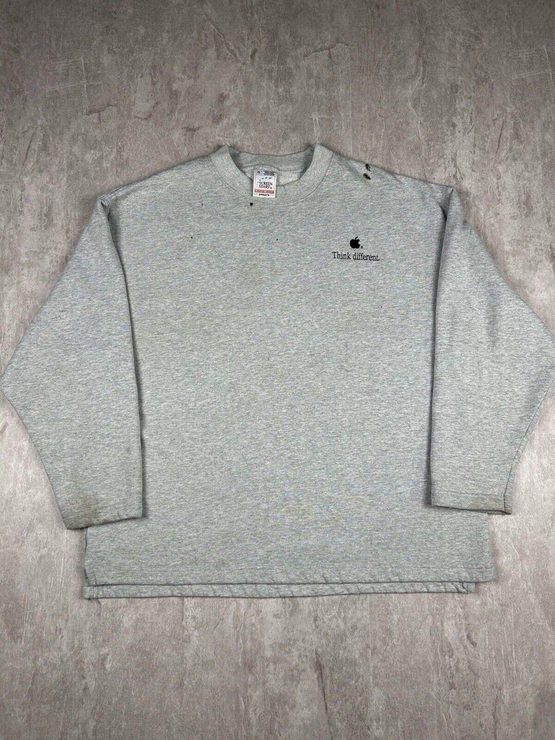 Vintage Apple Tee Shirt Jersey Think Different Rare Over