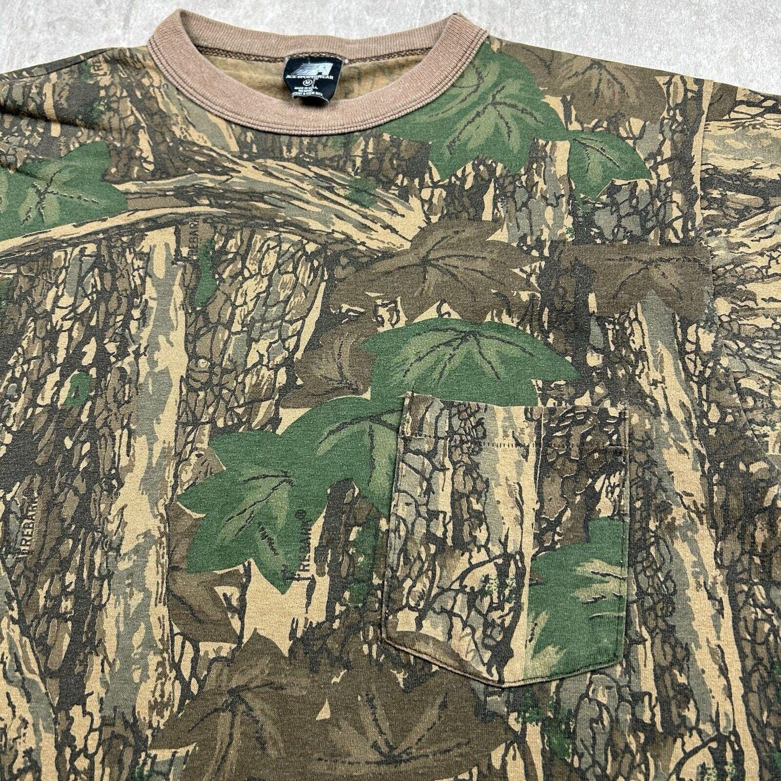 【80's〜 TREBARK CAMO】\"Utility Shirt\" Vintage 80's Winchester Trebark Camo Button Up Shirt