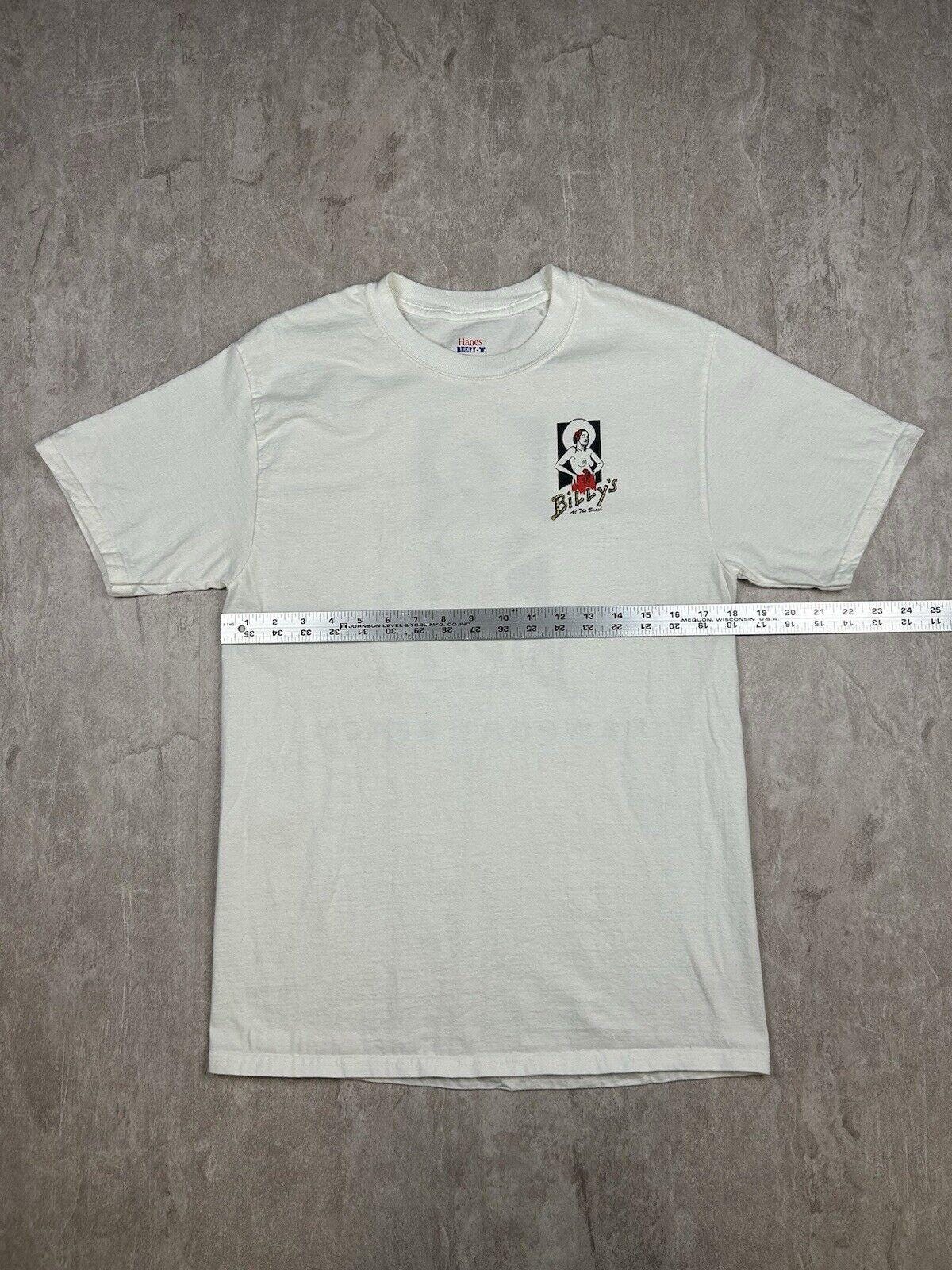 Billy's at the Beach Newport Beach White California Hanes T-shirt
