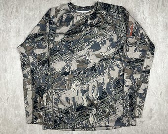 Sitka Gear Lightweight Camo Crew Optifade Long Sleeve Men’s Size M