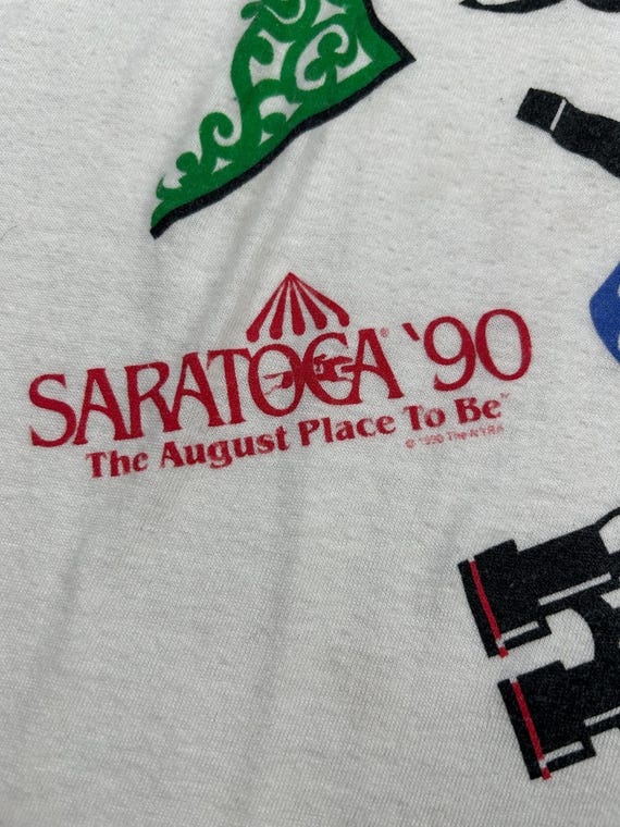 Vintage 1990 Saratoga, CA The August Place To Be NYRA Anvil Men’s Size L View 3