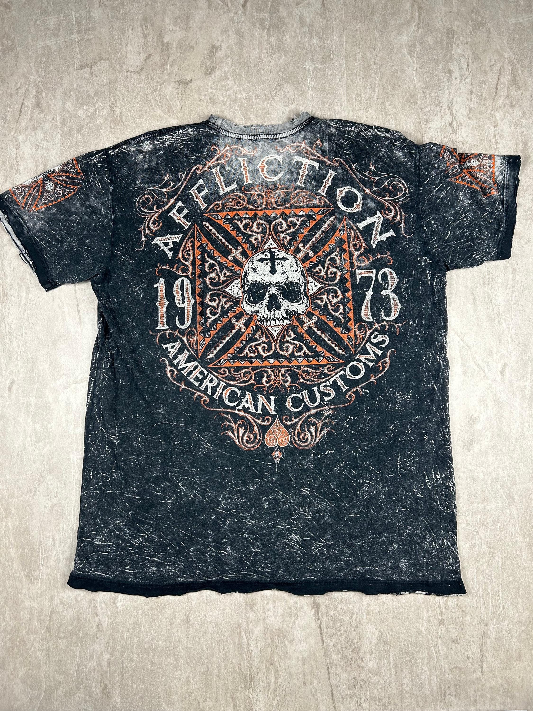 Affliction T Shirt Reversible Men