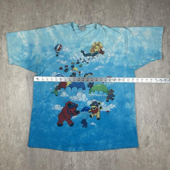 Vintage 90's Liquid Blue Grateful Dead Parachute Bears T-shirt