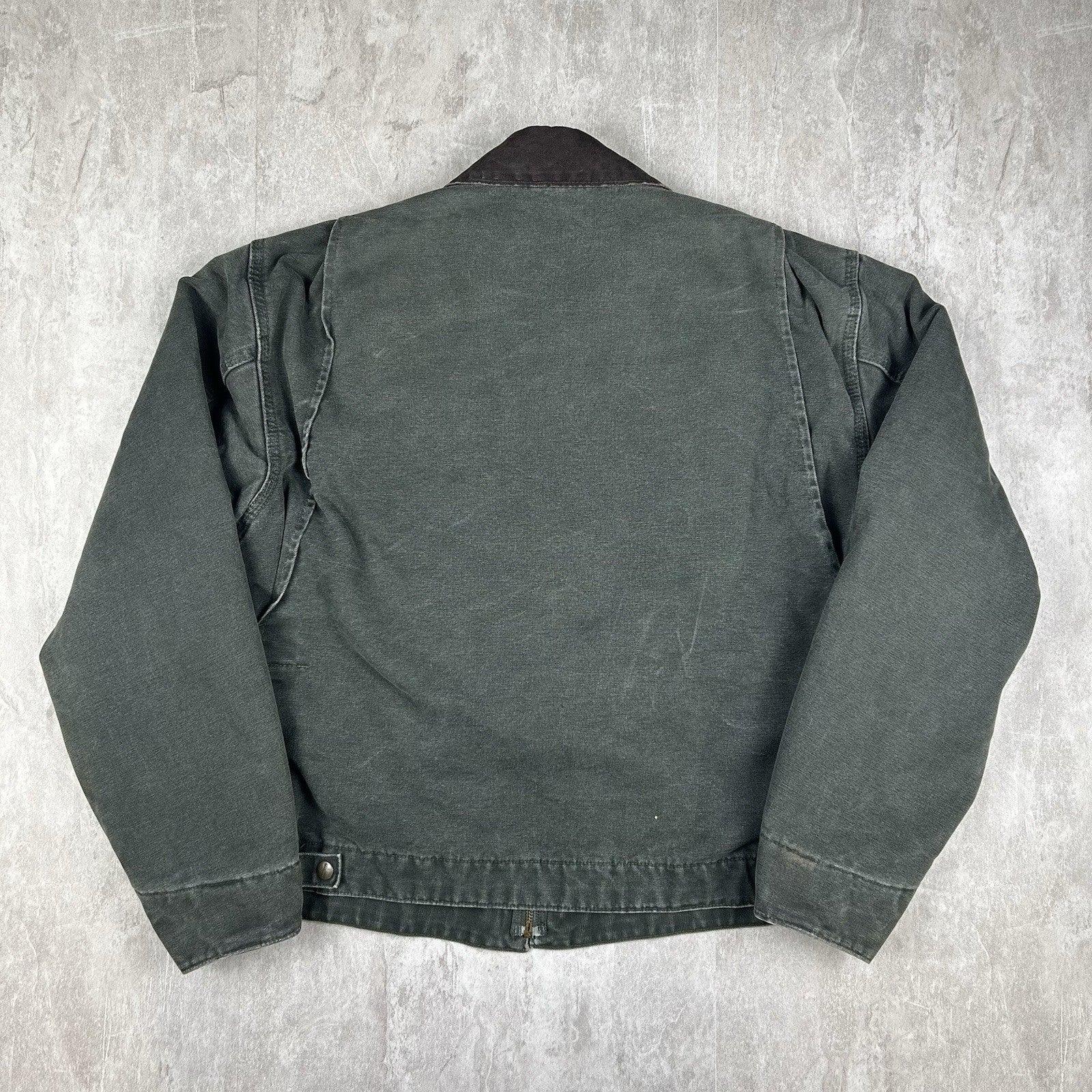 Vintage Carhartt Detroit Jacket J97 MOS Green Blanket Lined