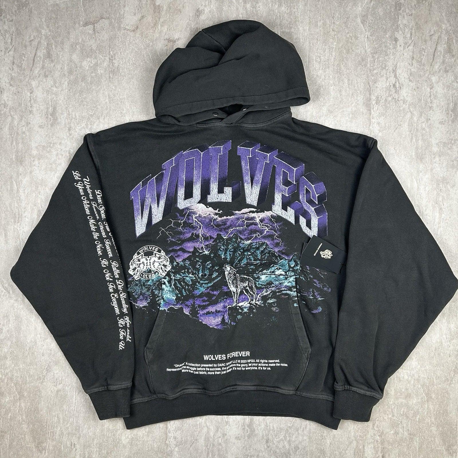 Darc Sport Hoodie With Tags Black Ohana Tour 2023 Wolves Vintage
