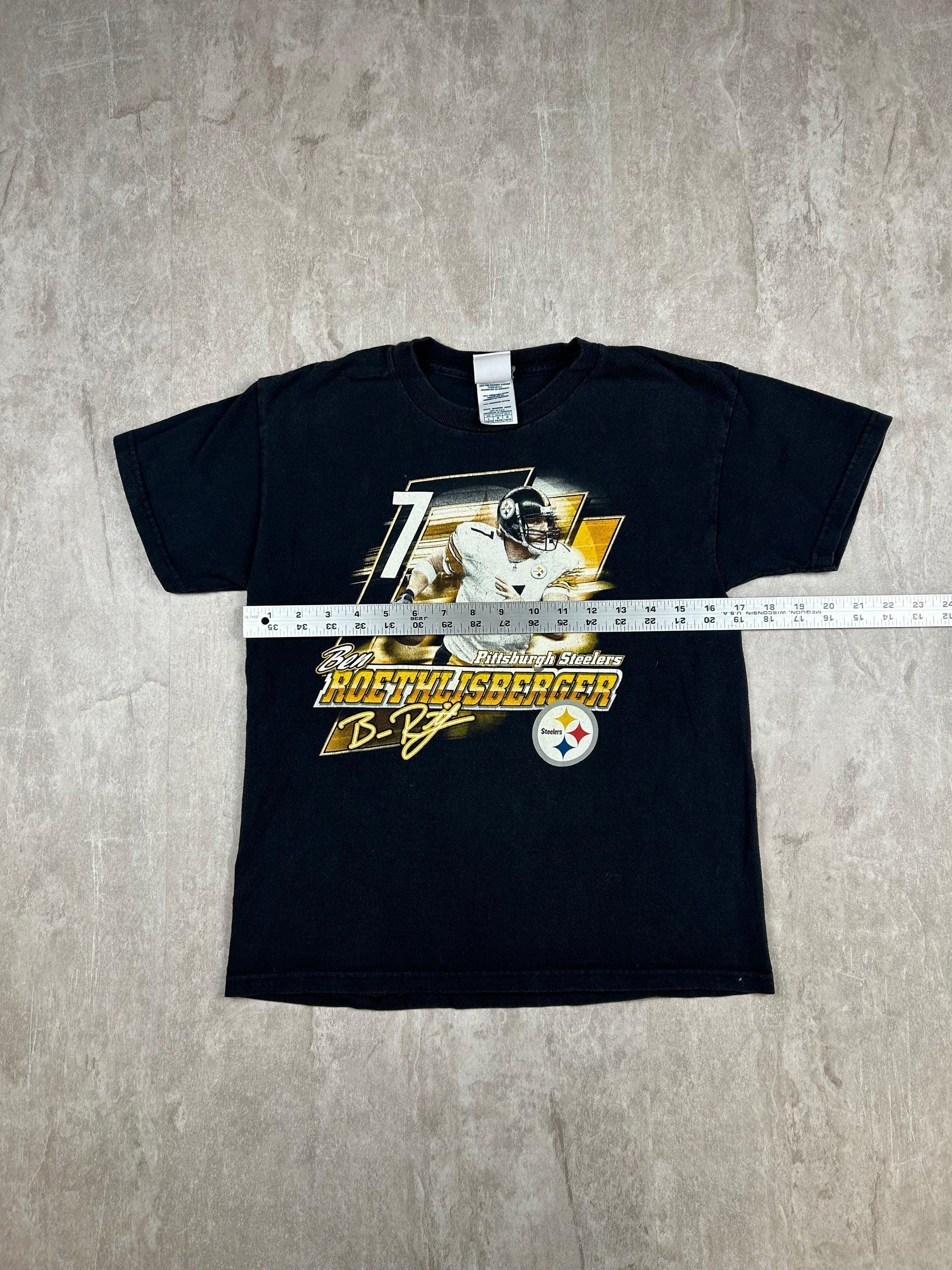 Vtg Pittsburgh Steelers Ben Roethlisberger T-shirt Y2K NFL