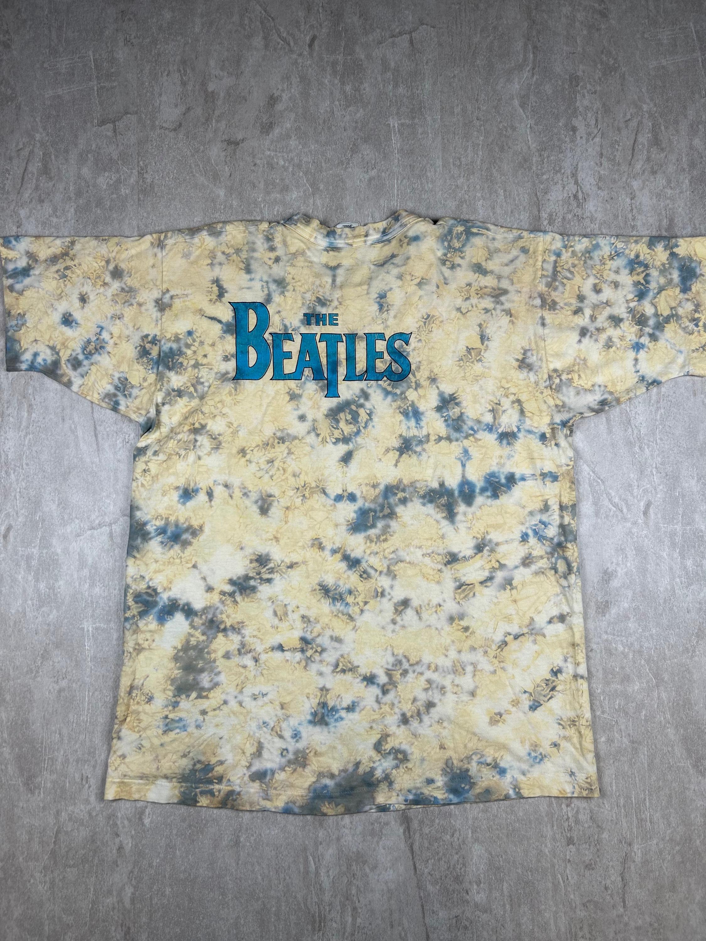 Vintage the Beatles T-shirt Tie Dye Apple 90s Band Lennon 1995 