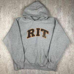 Felpa con cappuccio vintage RIT Rochester Institute of Technology, da uomo, taglia 2XL