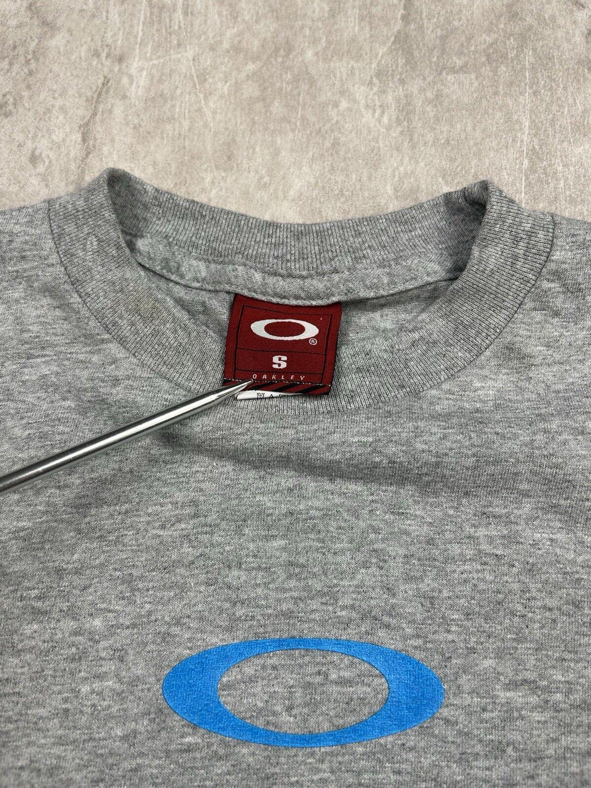 Vintage Oakley Software Icon T-shirt Surfer Gray Double Vintage Oakley Software Icon T-shirt Surfer Gray Double