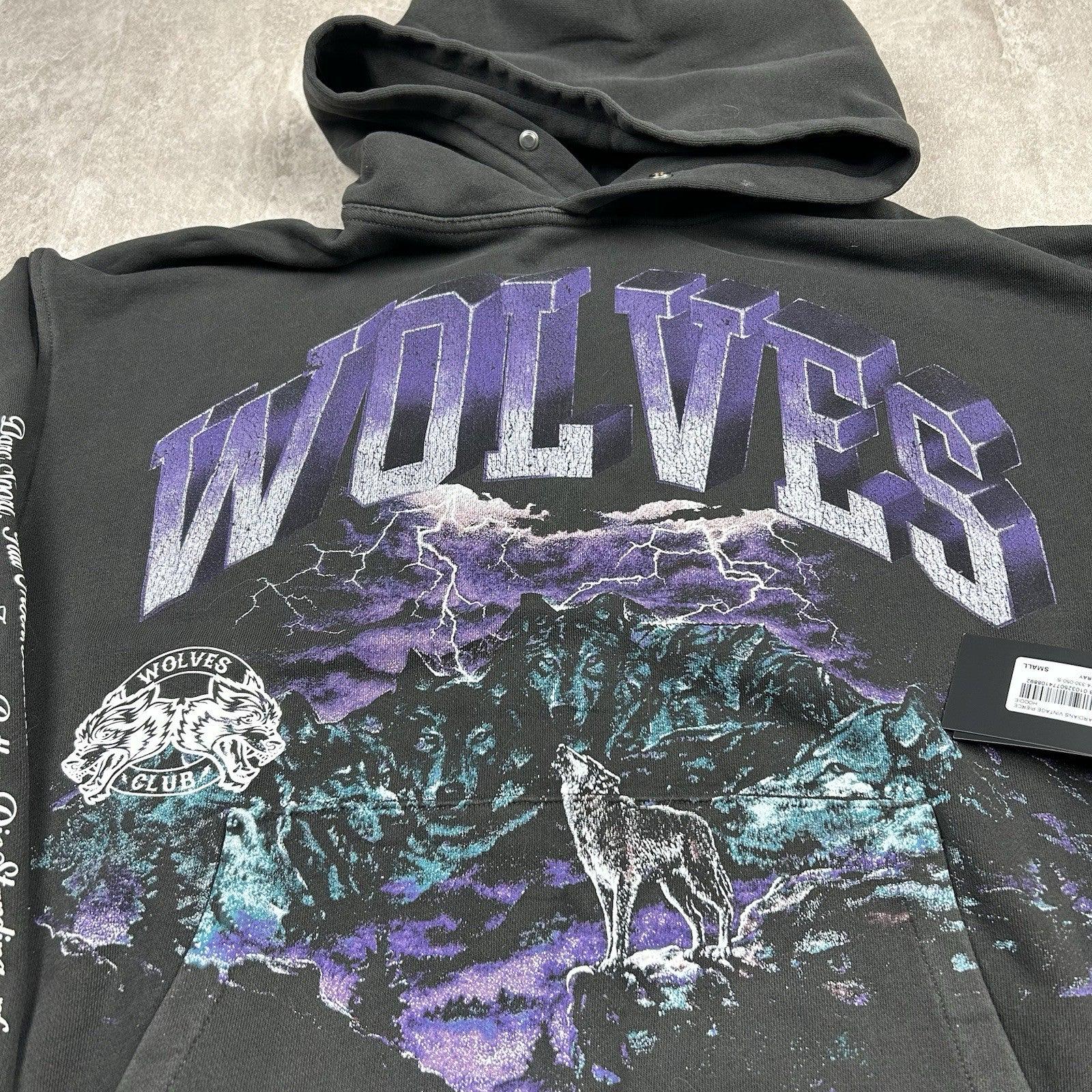 DARC SPORT Wolves サイズ30 フィジーク Darc Sport Hoodie With Tags Black Ohana Tour 2023 Wolves Vintage