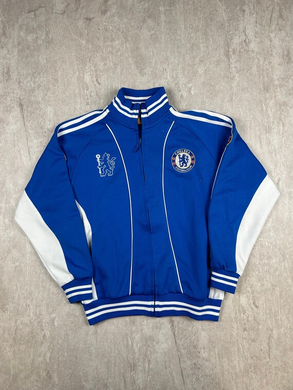 Chelsea FC Football Club Track Zip up Jacket Blue World Soccer Size 14 Etsy