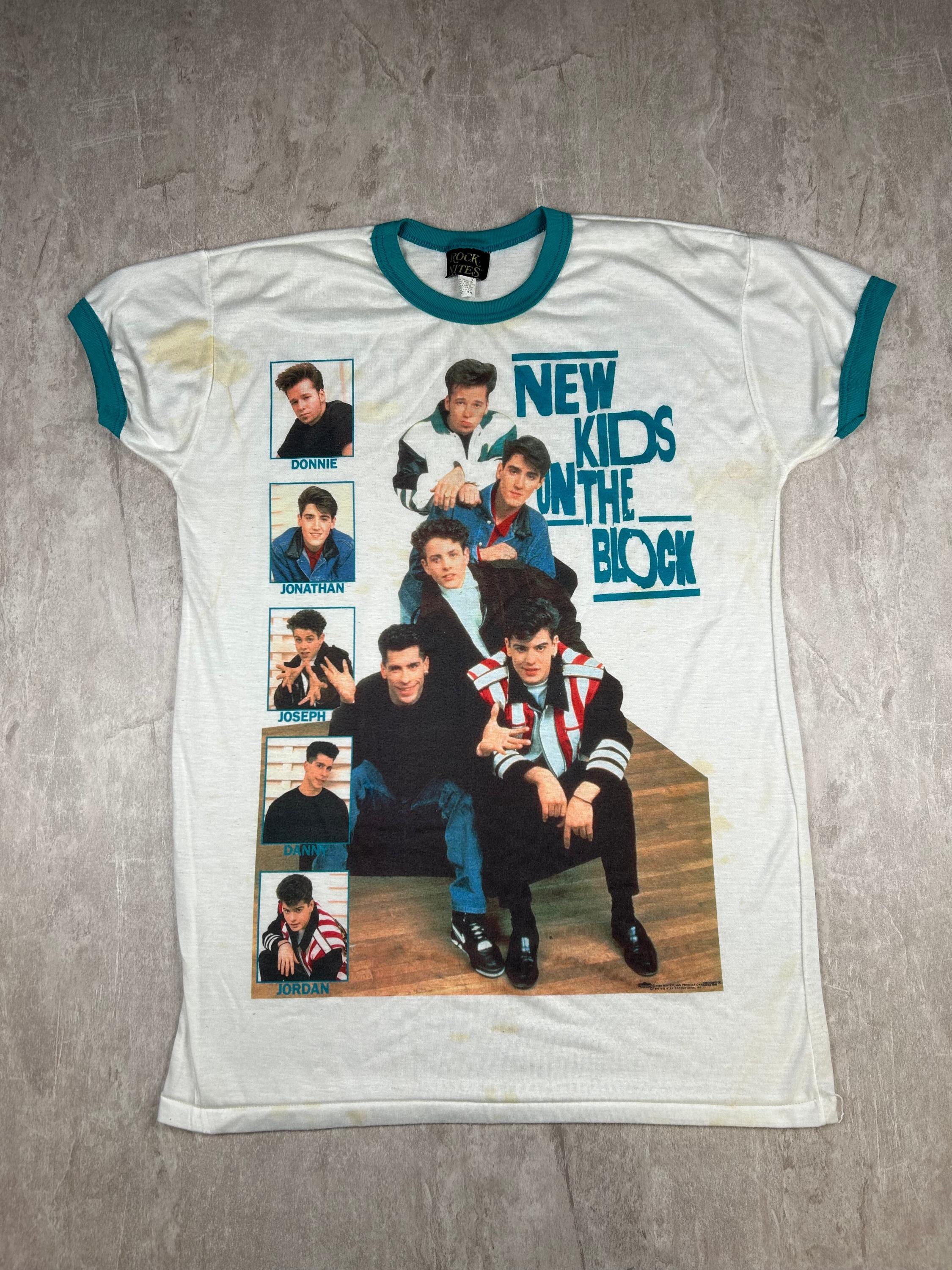 Vintage 1990 NKOTB New Kids on the Block Pajama Night Sleep Shirt