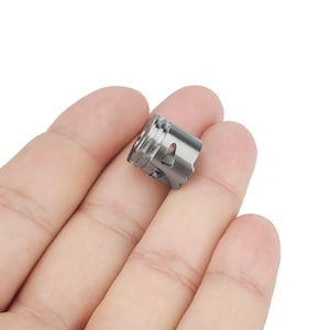 Titanium Skeleton Bead: DIY Paracord Keychain Zipper Pull