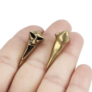 Exaggerated Skull Brass Beads - DIY Paracord Knife Pendant, Keyring Accessory