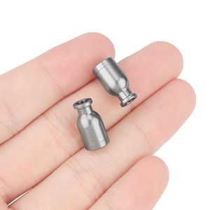Titanium Alloy Lanyard Beads: Paracord Knife Beads (2pcs)