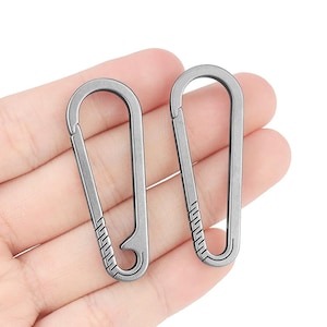 Simple Titanium Buckle - EDC Keychain, Outdoor Pocket Tool, Titanium Alloy Clip, Camping Accessories