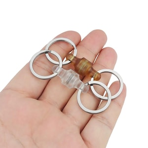 Transparent Plastic Resin Keychain Buckle - Key Waist Ring, Outdoor Tool, EDC Key Holder