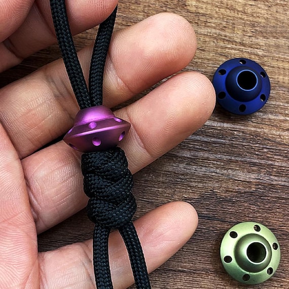 Planet Titanium Bead - Knife Lanyard, Titanium Paracord Beads for
