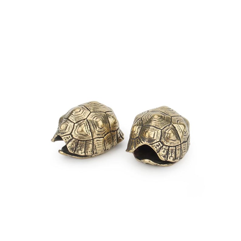 Tortoise Ropes Bell Brass Tortoise Bead - DIY Turtle Paracord Bead, Car Keychain ...