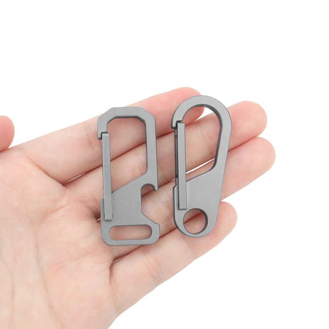 Titanium Alloy Buckle - EDC Keyring, Simple Keychain Ring, Outdoor Belt ...