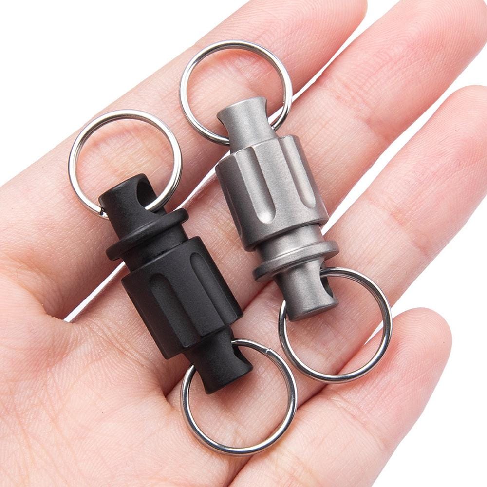 Titanium Alloy Quick Release Keyring - Rotating Belt Buckle, EDC Tool, Outdoor Accessory, Unisex Gift, Minimalist Key Holder