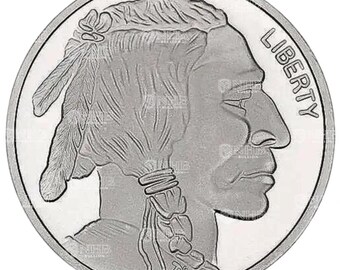 1 oz Buffalo Silver Round BU .999 - Silvertowne Mint