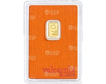 1 gram Valcambi Gold Bar - .999 Brilliant uncirculated Pure Gold